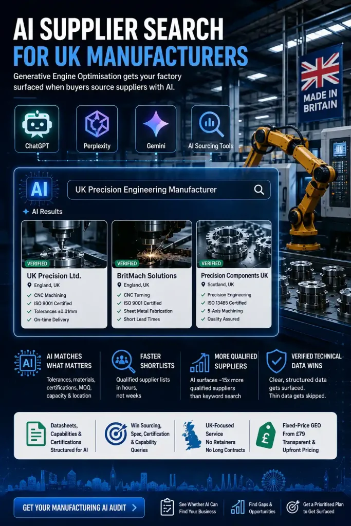 AI Supplier Search For UK Manufacturers 
